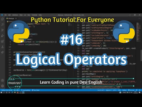 16 Logical Operators In Python Python Tutorial For Absolute Beginners 2020 Deepscript