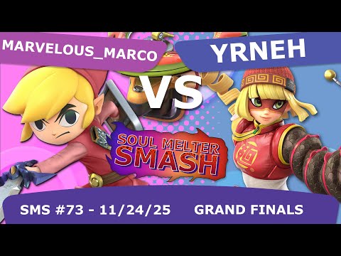 Soul Melter Smash #73 GRAND FINALS - Marvelous_Marco (Toon Link) VS Yrneh (Min Min)