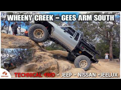 Hilux YN67 rock crawling at Wheeny Creek Gees Arm South November 2025