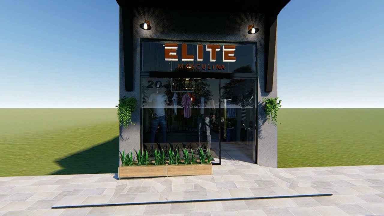 PROJETO 3D DE LOJA DE ROUPAS MASCULINA
