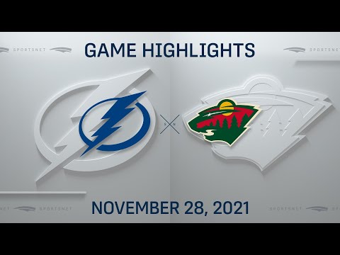 NHL Highlights | Lightning vs. Wild - Nov. 28, 2021