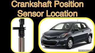 Crankshaft Position Sensor location on a 2014 Toyota Yaris