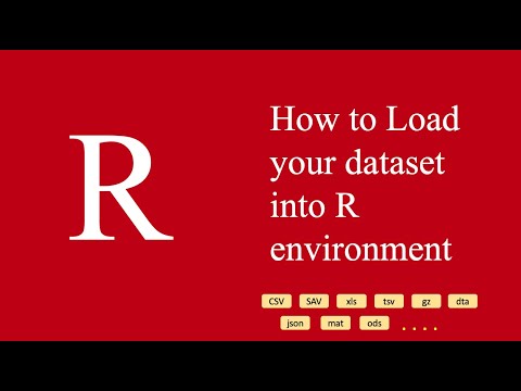 How to load datasets in R from different formats