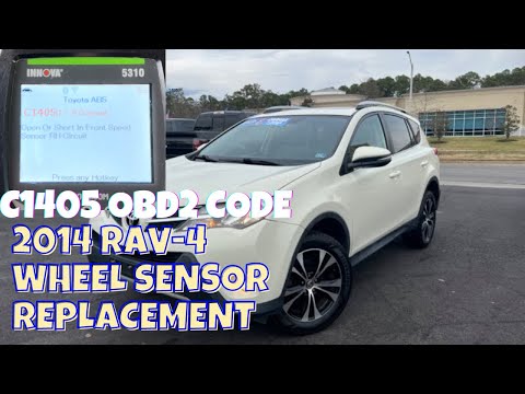 C1405 code toyota Rav-4 ABS Wheel sensor replacement. EASY FIX!!!!!!