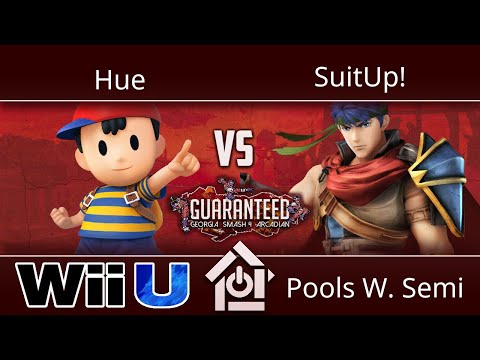 Guaranteed: GA Arcadian - Hue (Ness) vs SuitUp! (Ike) - Smash 4 Pools W. Semi