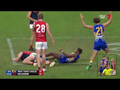 Liam Ryan takes screamer over Gawn