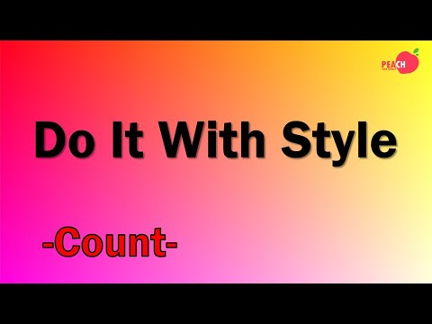 Do It With Style Line Dance - Count