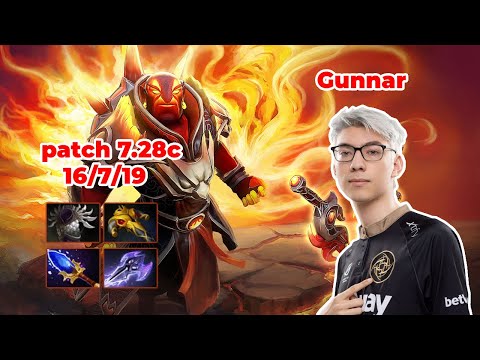 Gunnar Ember Spirit Mid - DOTA 2 7.28c - MMR rank - Dota2 Gameplay [Learn To PRO dota2]