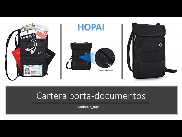 Vídeo relacionado con Looxmeer Portadocumentos de Viaje Familiar con FRID, Cartera Bandolera para 4 Pasaportes Grande Impermeable para Hombre y Mujer, Organizador Documentos Billetes Tarjetas, Negro