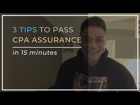 3 Tips to Pass CPA Assurance (and CFE Assurance role) - in 15 mins