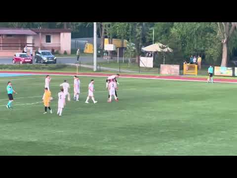 2025.05.01 Wisłok Strzyżów - Grom Mogielnica 1-1.  Bramka Michała Mroczki w doliczonym czasie gry.