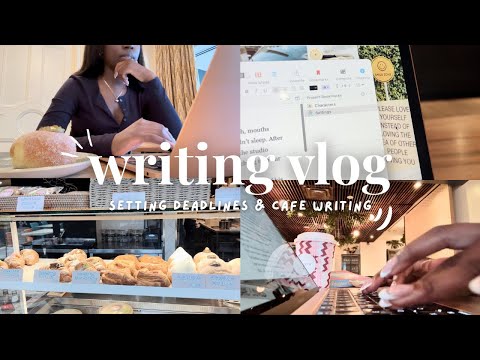 days in my life as a writer ☕️🖊️ author deadlines & solo cafe writing in the city