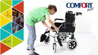Comfort Plus DM-337 45cm Mavi Alüminyum Özellikli Transfer Tekerlekli Sandalye