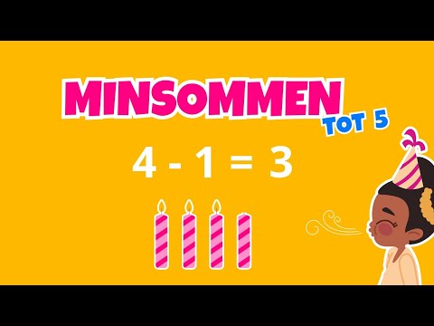 Leren Rekenen | SUPER  leuke minsommen/ erafsommen oefenen tot 5 | Speciaal voor kleuters
