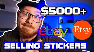 Selling Stickers Or Print On Demand On Etsy Ebay Amazon Shopify Watch This!