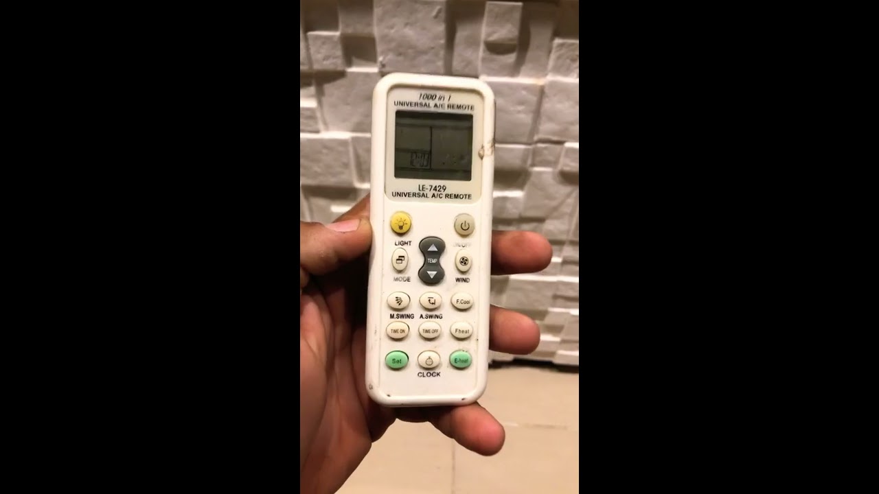 Como configurar qualquer controle universal de ar condicionado
