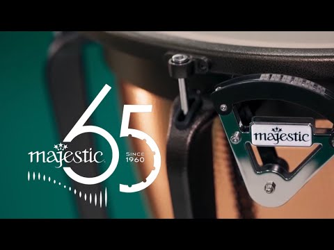 Majestic Concert Black Single-headed Concert Tom - 11 inches