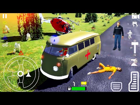 Ambulance Rescue Van Driver Simulator 2021 - Minibus Car Emergency Driving - Android GamePlay #2