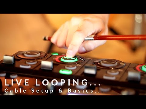 Boss RC-505 Loop Station Basic Cable Setup & Live Looping Tips
