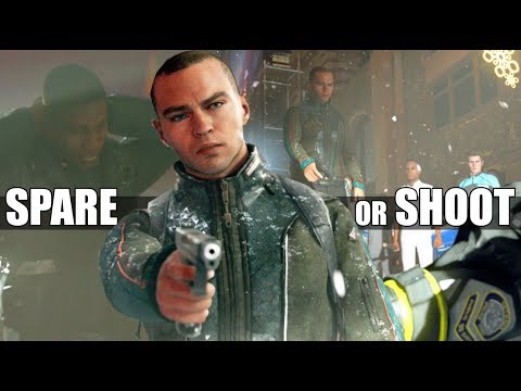 Detroit Become Human - “What Happens If” Markus Decides to Spare or Shoot Chris & His Partner
