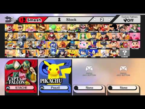 GX:  Under 18 / Smash Wii U  6-6-15:  Stache vs Peezii