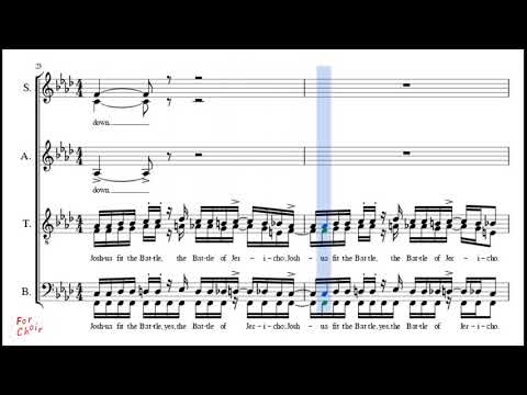 Choir/chór M. Hogan - The Battle of Jericho  - Soprano II + score
