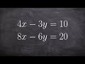 Solve a System of Linear Equations Using Elimination