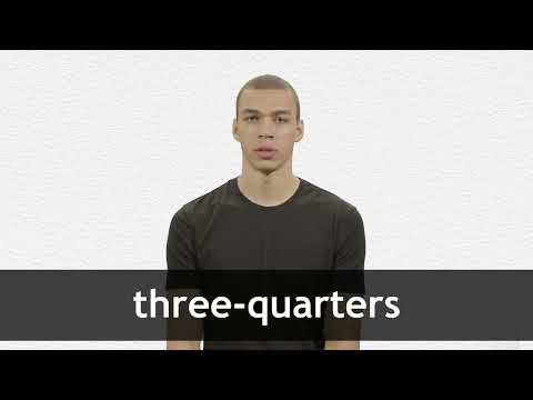 THREE-QUARTERS definition and meaning