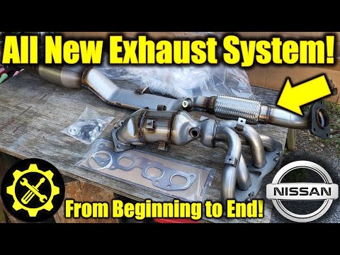 2007 - 2012 Nissan Altima 2.5L Replacing our Old Exhaust with a Brand New One - FULL Install!