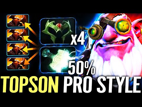 🔥 TOPSON Sniper MID Mjollnir 1st item + 4x Wraith Band — 100% PRO STYLE vs Chaos Knight Dota 2 Pro