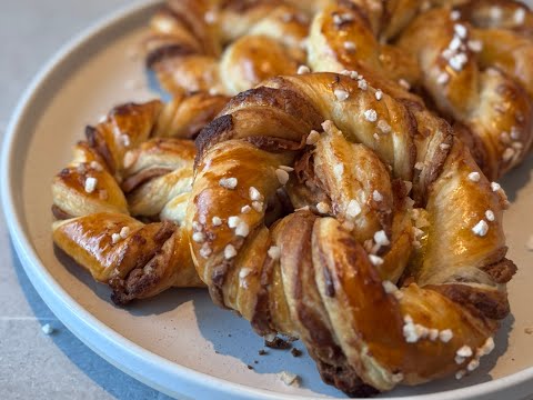 Süße Blätterteig Brezel - ideal wenn´s schnell gehen und lecker schmecken soll