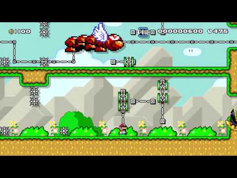 Super Mario Maker - Can you beat Wiggler in a Race?  [Guscha]