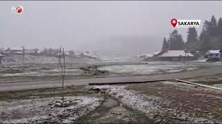 Sakaryanın Yüksek Kesimleri Beyaza Büründü