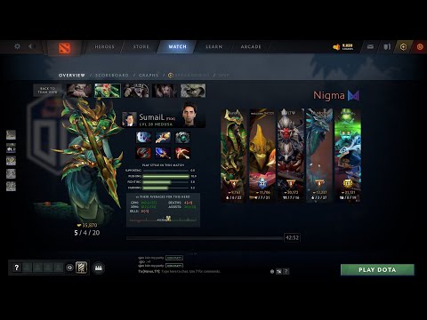 dota2core SumaiL Medusa - OG vs Nigma - ESL One Summer 2021