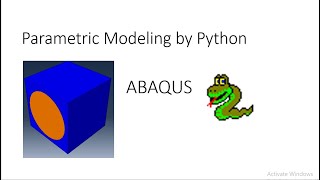 Download the video "Parametric modeling by Python scripting in ABAQUS, unidirectional composite unit cell, Part I"