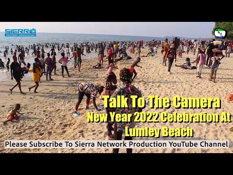 Talk To The Camera - New Year 2022 Celebration At Lumley Beach - Sierra Leone