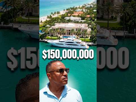 Private Beach + Mega Yacht Dock? Inside Florida's Billionaires Row! 🌴🛥️ #Shorts