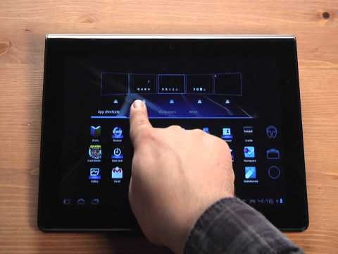 How to Add Application Shortcuts Widgets & More Buttons to the desktop of your Sony Tablet S