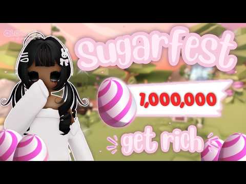 Ultimate CANDY EGG Grind Routine: Get RICH FAST & Reach 1 MILLION | Adopt Me Sugarfest Update!