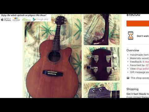 Mangled Takamine 'ukulele' - Excerpt from episode 203