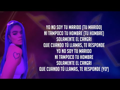 Karol G, Nicky Jam, Yandel - Yo No Soy Tu Marido Remix (Letra/lyrics)