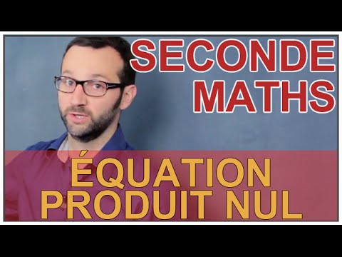 Équation produit nul