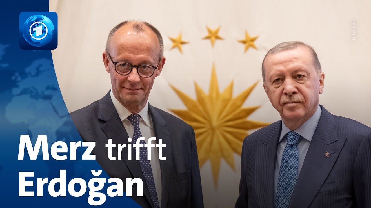Amtsantritt in der Türkei: Merz diskutiert mit Erdoğan über Nahost
