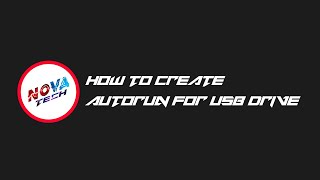 How to Create Autorun for USB Drive | Windows 7 / Windows 8 / Windows 10