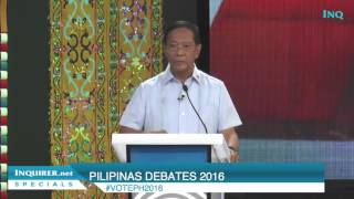 Jejomar Binay debate final word: Gov't should spend more to fight poverty