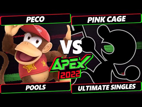 Apex 2022 - Peco (DIddy Kong) Vs. Pink Cage (Game & Watch) SSBU Ultimate Tournament