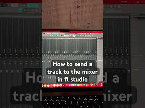 How to send a track to the mixer in fl studio