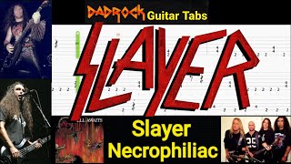 Necrophiliac - Slayer - Guitar + Bass TABS Lesson