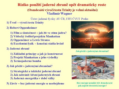 Vladimír Wagner: Riziko použití jaderné zbraně opět dramaticky roste (Pátečníci 18. 7.2025)