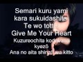 Park Jung Min- Give me your Heart lyrics 